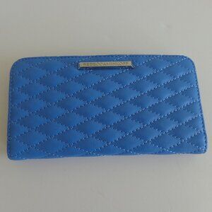 Rebecca Minkoff Purse Quilted Leather Sophie‎ Snap Slim Wallet  Blue